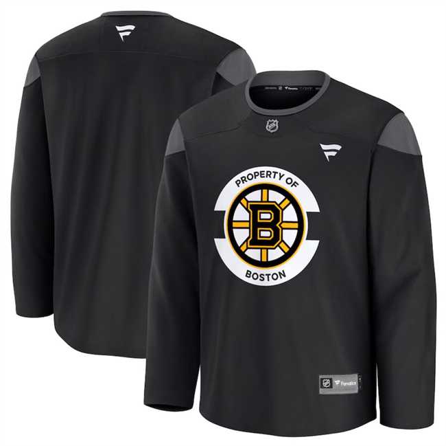 Men%27s Boston Bruins Black 2024-25 Home Team Practice Stitched Hockey Jersey Dzhi->boston bruins->NHL Jersey